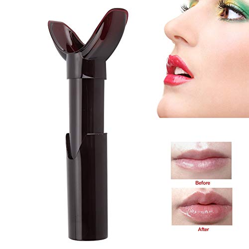 Lip Enhancer Plumper Tool, Lip Plumper Sauger, Tragbarer Enhancer, Manuelles Verbesserungszubeh?r, Lips Beauty Tool (Dunkelrot)