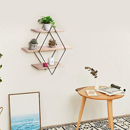 king do way Mensola da Muro Design, Scaffale di Mensola da Parete, Portaoggetti Vintage da Muro, Supporto in Metallo con… - immagine 5