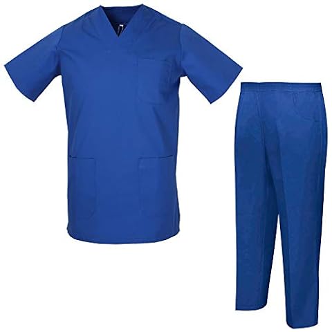 MISEMIYA - Pijamas Sanitarios Unisex Uniformes Sanitarios Uniformes Médicos 817-8312 - M, Casaca Sanitarios 817-11 Azul