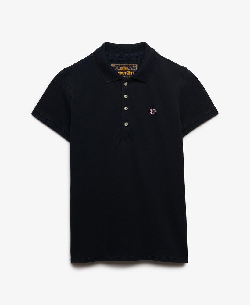 Superdry Heritage Slim Fit Polo T-Shirt, Eclipse Navy, 42 Femmes