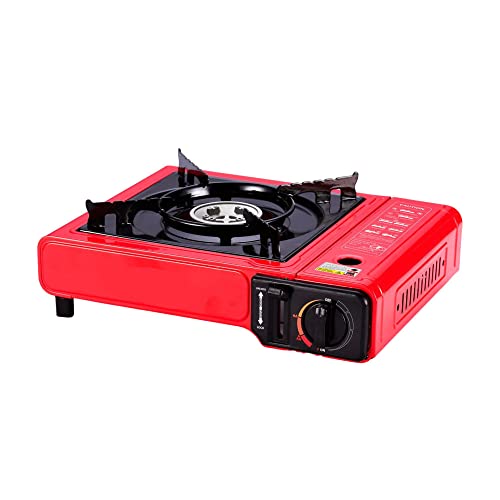 Gril à portab à doub usage Cuinière de cabine pour propane butane Cuinière noire pour une utilisation à domici