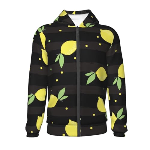 Lemon Kids Pullover Hoodies Boys Zip Up Sweatshirts Girls Athletic Clothes with Pocket2