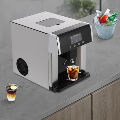 Fabricadora de hielo compacta con dispensador 2 en 1 miniatura 5