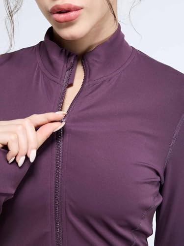 Image of CAVA Sculptor Jacket for Women | ADPT Nylon-Spandex, 4-Way Stretch, Moisture-Wicking, High Neck, Full Sleeves | Performance Activewear