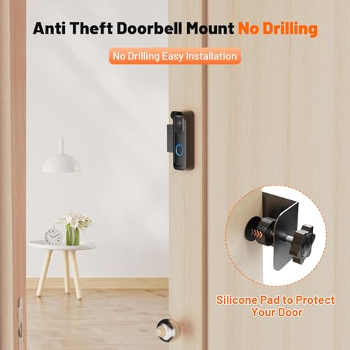 Anti-Theft Blink Doorbell Mount with Rain Cover - $7.46