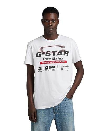 G Star Para Hombre Old skool originals r t, Blanco (white D23714 336 110), M