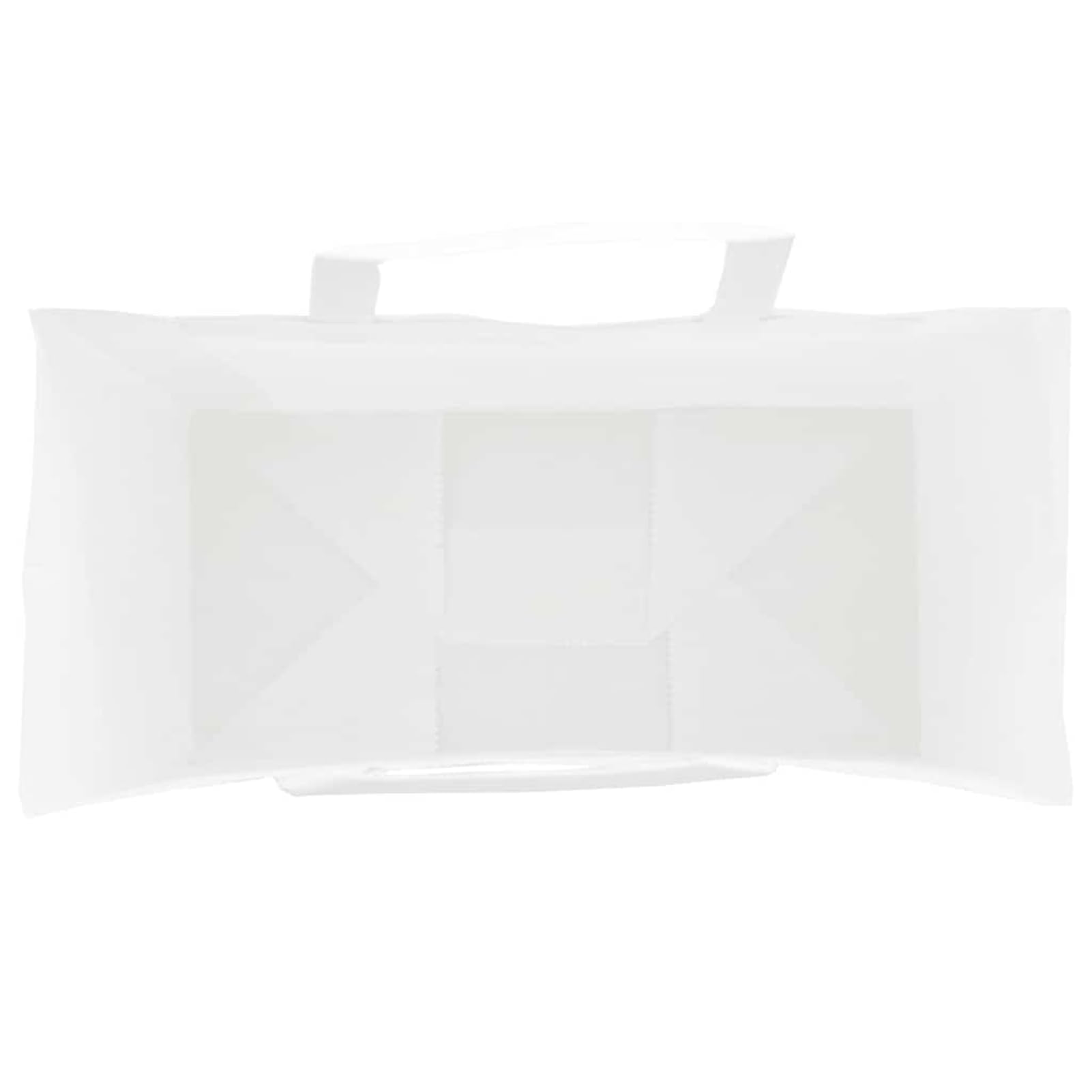 Fecpoo Papierowe torebki 250 sztuk – białe torebki z papieru typu kraft, 18 × 8 × 22 cm (dł. x szer. x wys.), 80 g/m², ze stabilnymi papierowymi uchwytami linowymi, idealne do pakowania prezentów