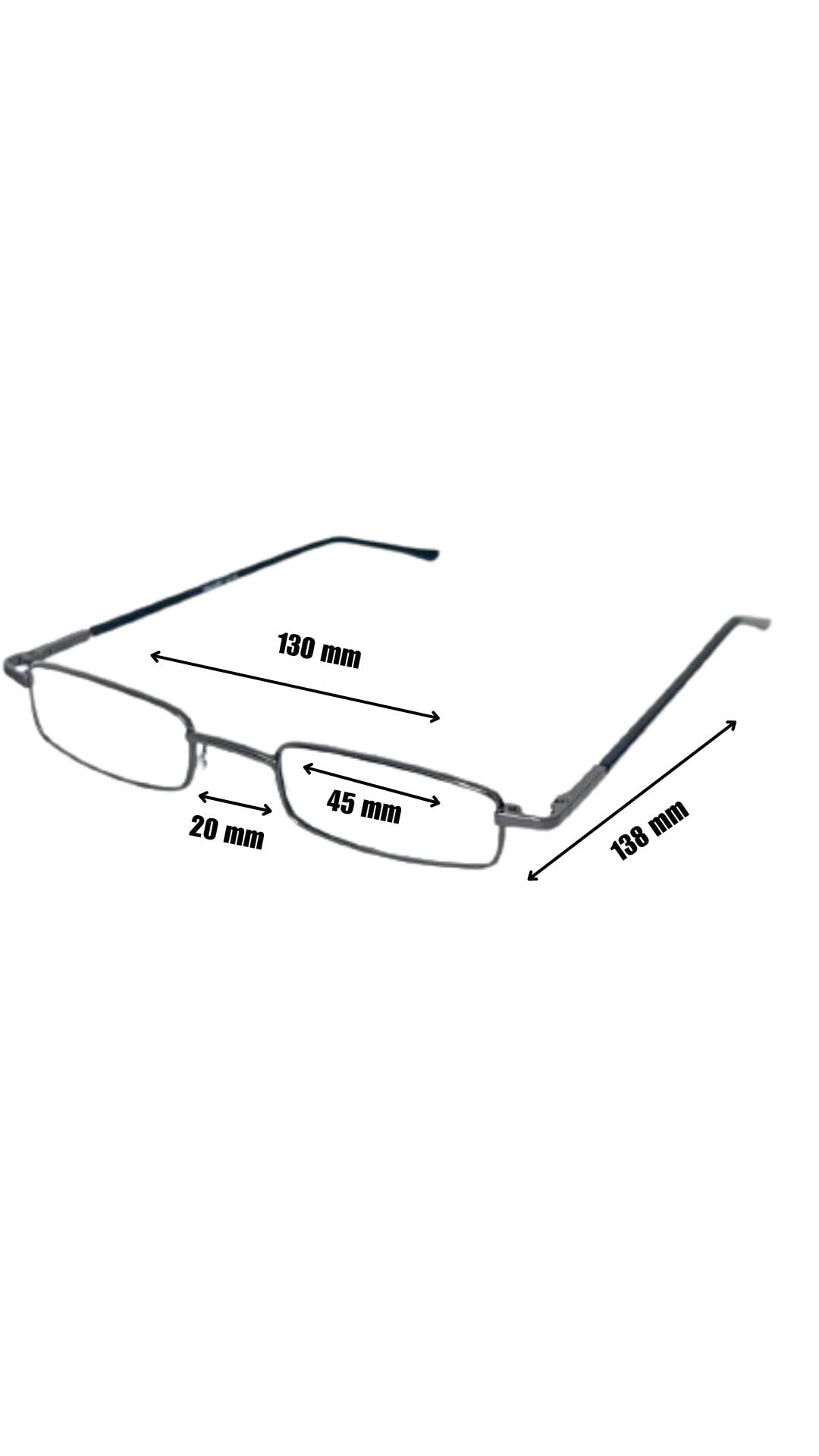 Sunshades Reading Glasses Pocket style Pen type Unisex Free Size with Cleaning Cloth & String - 2 Pcs (+2.00) 4