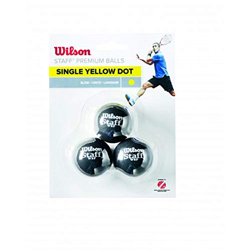 Wilson Unisex – Erwachsene Staff Squash 3 Ball, Gelb I, 3 Stück - Image 3
