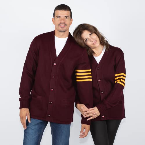 Image of Stewart & Strauss Cardigan Varsity Letter Sweater | American style button front letter sweater knit since 1977, heavyweight and ready for chenille letters and patches