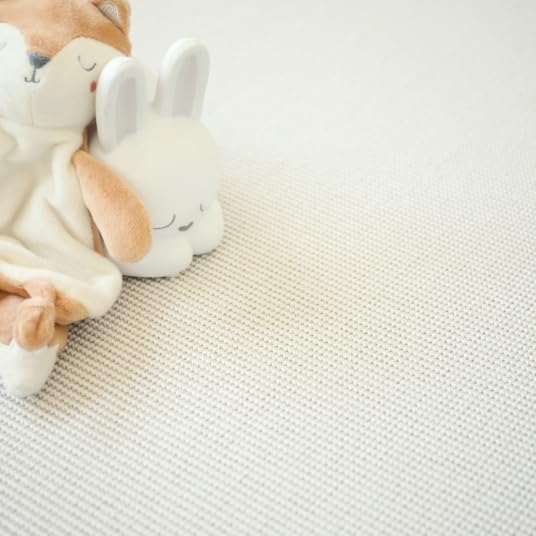 Decoweb Moquette Tissé Plat - Mahé - Blanc - Rouleau de 4m x 2m