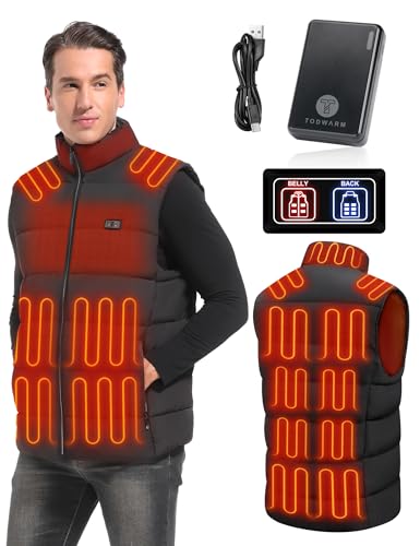 TODWARM Heated Vest Men with Battery Pack Included, 15 Heated Zones