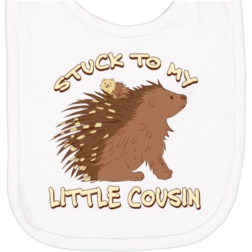 inktastic Stuck To My Little Cousin Newborn Bib