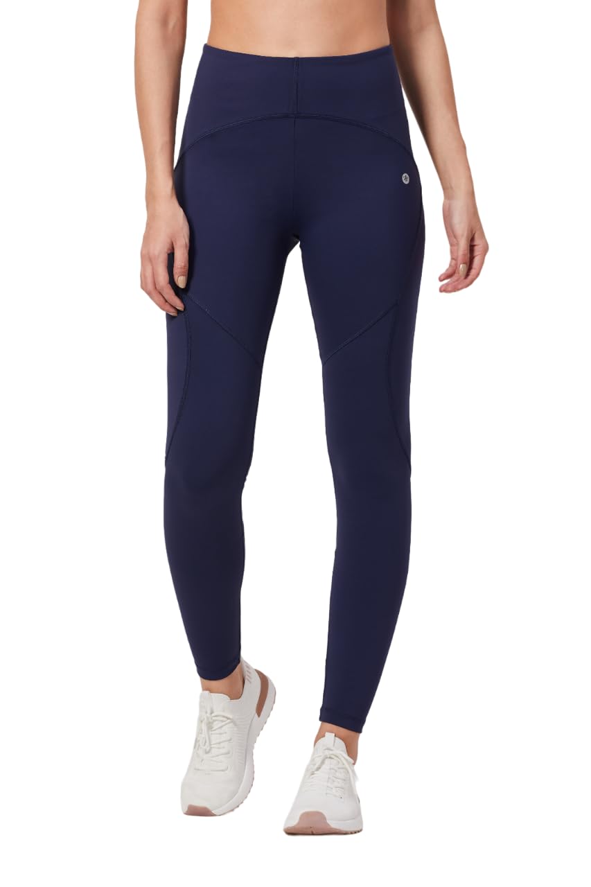 SEEQ Nylon Spandex The Full- Throttle Tights | Strechable Gym wear/Active Wear Tights | Yoga Pants