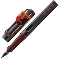 Lamy safari Harry Potter Gryffindor™ Füller – Special Edition Füllhalter mit Wappen des Hauses - Stahlfeder in Strichbreite M – mit ergonomischen Griff – inkl. Tintenpatrone T10 blau – Rechtshänder
