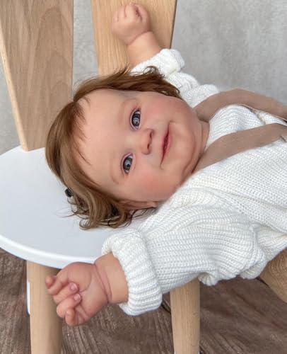 Muñeca Reborn Bebé Realista 24 Pulgadas Cuerpo de Algodón miniatura 4