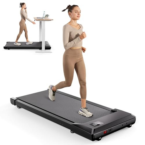 SupeRun Walking Pad, Under Desk Treadmill, 3 in 1 Portable Treadmill with Remote Control LED...