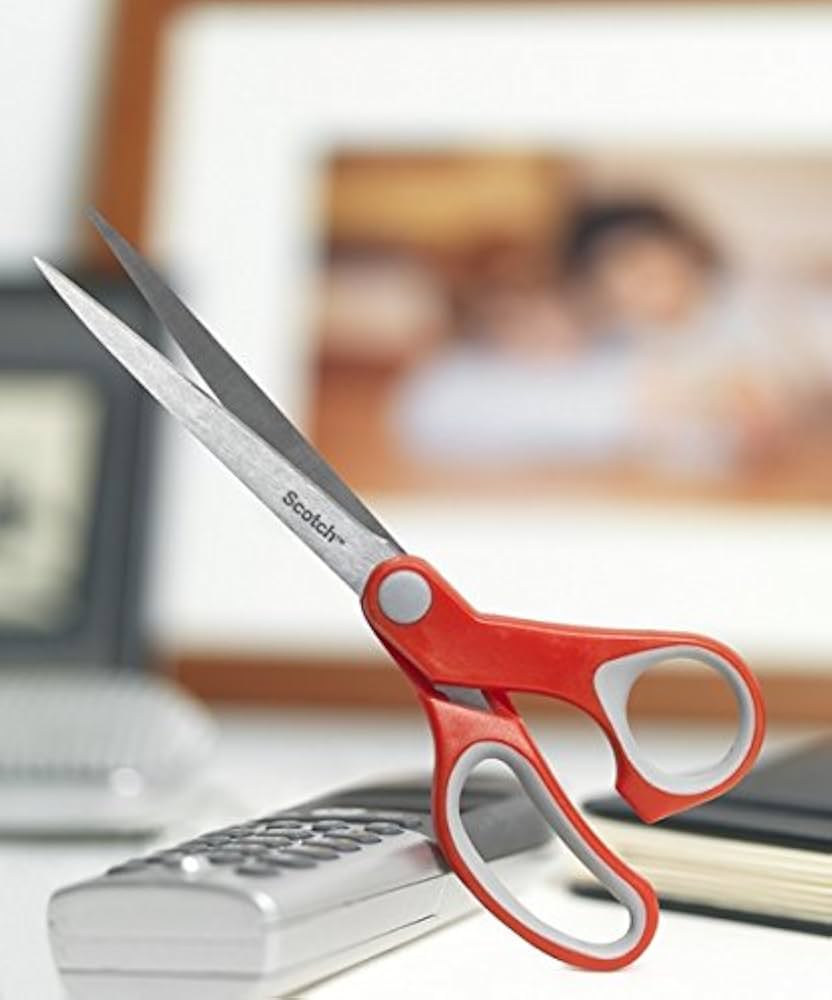 Amazon.com : Scotch Comfort Scissors Red - 18 cm - Ideal for