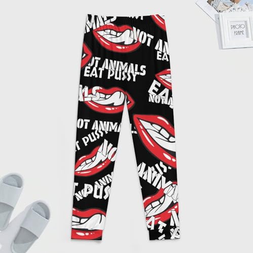 Eat Pussy Not Animals Men's Pajama Bottoms Sleep Lounge Soft Comfy Pants Sleepwear4