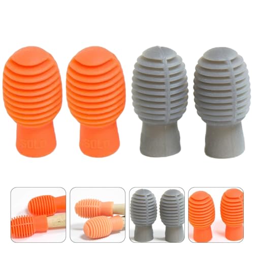 SWOOMEY 2 Pares De Capas De Silicone Para Baquetas Baquetas Silenciosas Acessórios De Instrumentos M