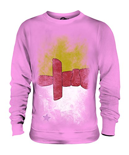 Sweat Nunavut Candymix unisexe avec imprimé drapeau dégradé pour homme et femme