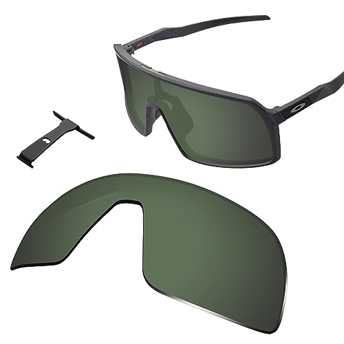 Image of 100% Precise-Fit Replacement Sunglass Lenses & Black Wicket for Oakley Sutro OO9406