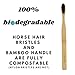 Gaia Guy Soft Natural Bristle Bamboo Toothbrush (NO Nylon - Horsehair ONLY) - Totally Compostable & Biodegradable Soft Horse Hair Bristle and Bamboo Toothbrushes - Zero Waste - 6-Pack