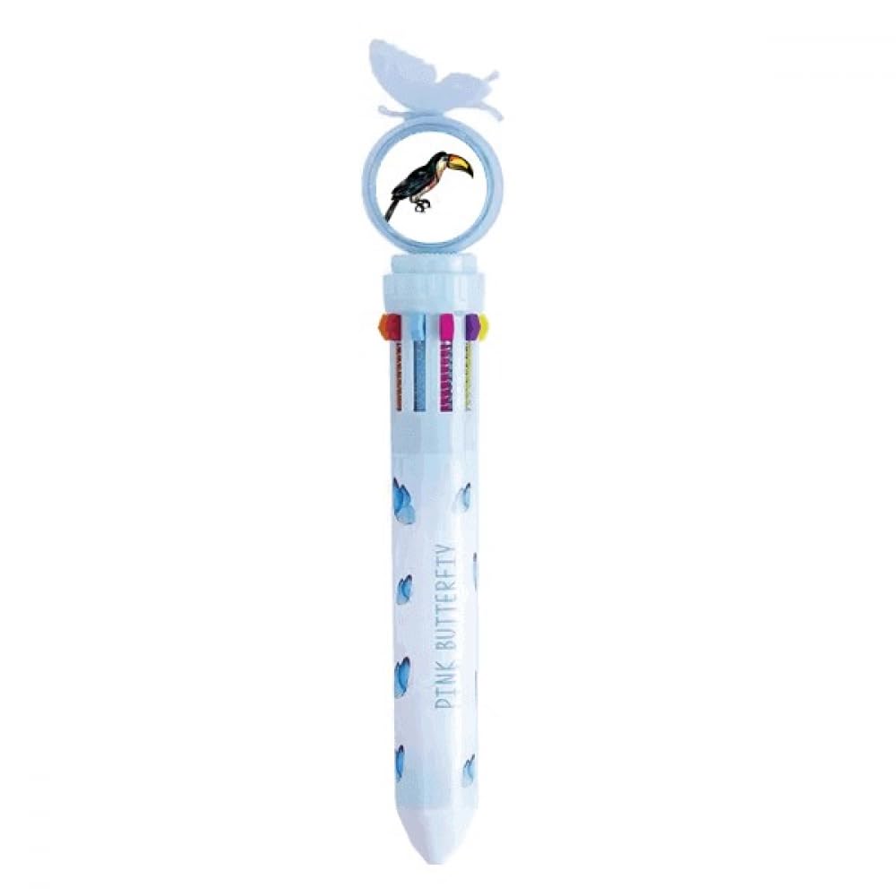 Fournitures scolaires stylo à bille rétractable multicolore - 4
