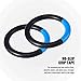 ZELUS Gymnastic Rings, Exercise Olympic Rings with Adjustable Straps, Steel Buckles, Perfect for Workout, Strength Training, Pull-Ups and Dips (Black)