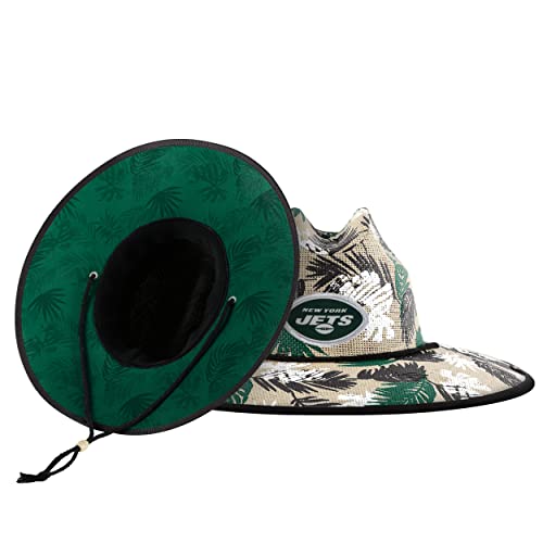 FOCO New York Jets NFL Floral Printed Straw Hat Amazon price tracker