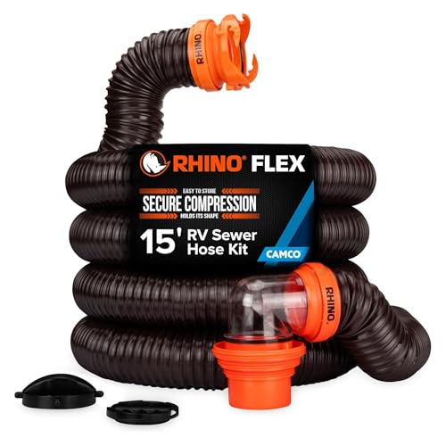 Camco RhinoFLEX 15-Ft RV Sewer Hose