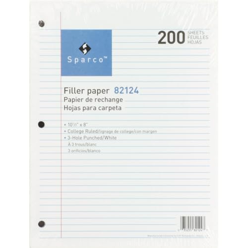 Filler Paper, College Ruled, 1