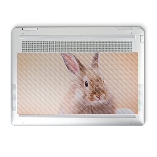 Image of MightySkins Carbon Fiber Skin Compatible with HP Spectre x360 14 inch (2022) Full Wrap Kit - Bunny | Protective, Durable Textured Carbon Fiber Finish | Easy to Apply | Made in The USA