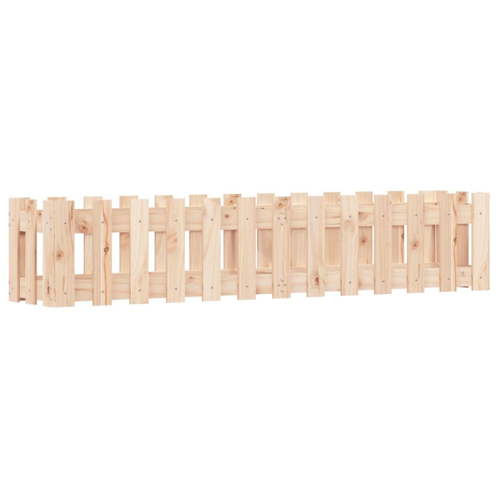 Bac à fleurs en bois de pin massif 150cm, lit surélevé design pour jardin et terrasse