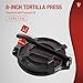 Victoria Cast Iron Tortilla Press, Tortilla and Roti Maker, Made in Colombia, 8 Inches