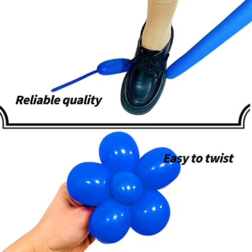 Image of Blue Long Balloons Premium 260 Twisting Animals Magic Balloons for Birthday Kids Wedding Party Supply 100pcs