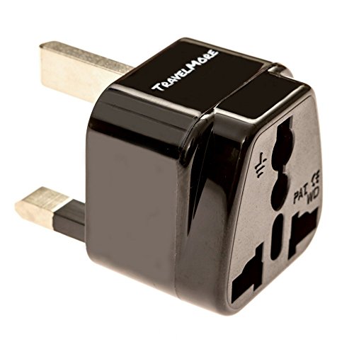 UK Travel Adapter for Type G Plug - Works with Electrical Outlets in United Kingdom, Ireland, Great Britian, Scotland, England, London, Dublin