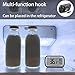 2 Pack Refrigerator Fridge Thermometer Digital Freezer Room Thermometer Waterproof Large LCD Display Max/Min Record Function-Black