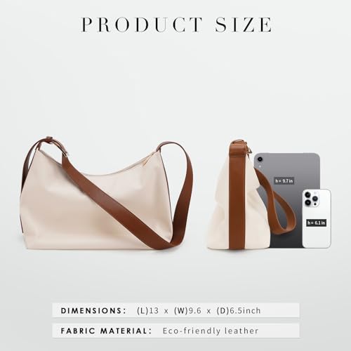 Hobo Bag for Women Vegan Leather Tote Bag for Women Slouchy Shoulder Handbag Purse Crossbody with Adjustable Strap4