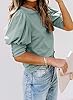 Puff Sleeve Shirts for Women Summer Trendy Dressy ... #1
