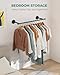 OROPY Industrial Pipe Clothing Rack, Wall Mounted Clothes Rack, Closet Rods For Hanging Clothes, 33