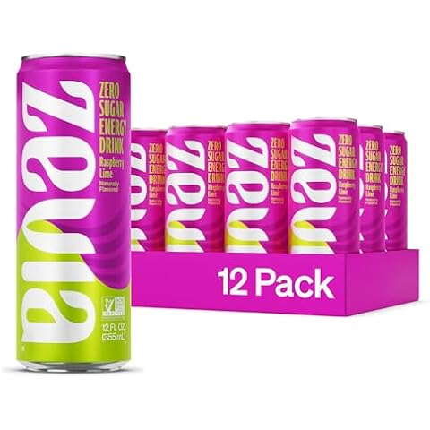 Zevia Zero Calorie Energy Drink, Raspberry Lime thumbnail