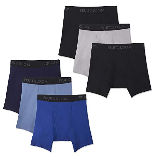 Fruit of the Loom mens Breathable Underwear boxer briefs, Brief - Cotton Mesh 6 Pack, Medium US