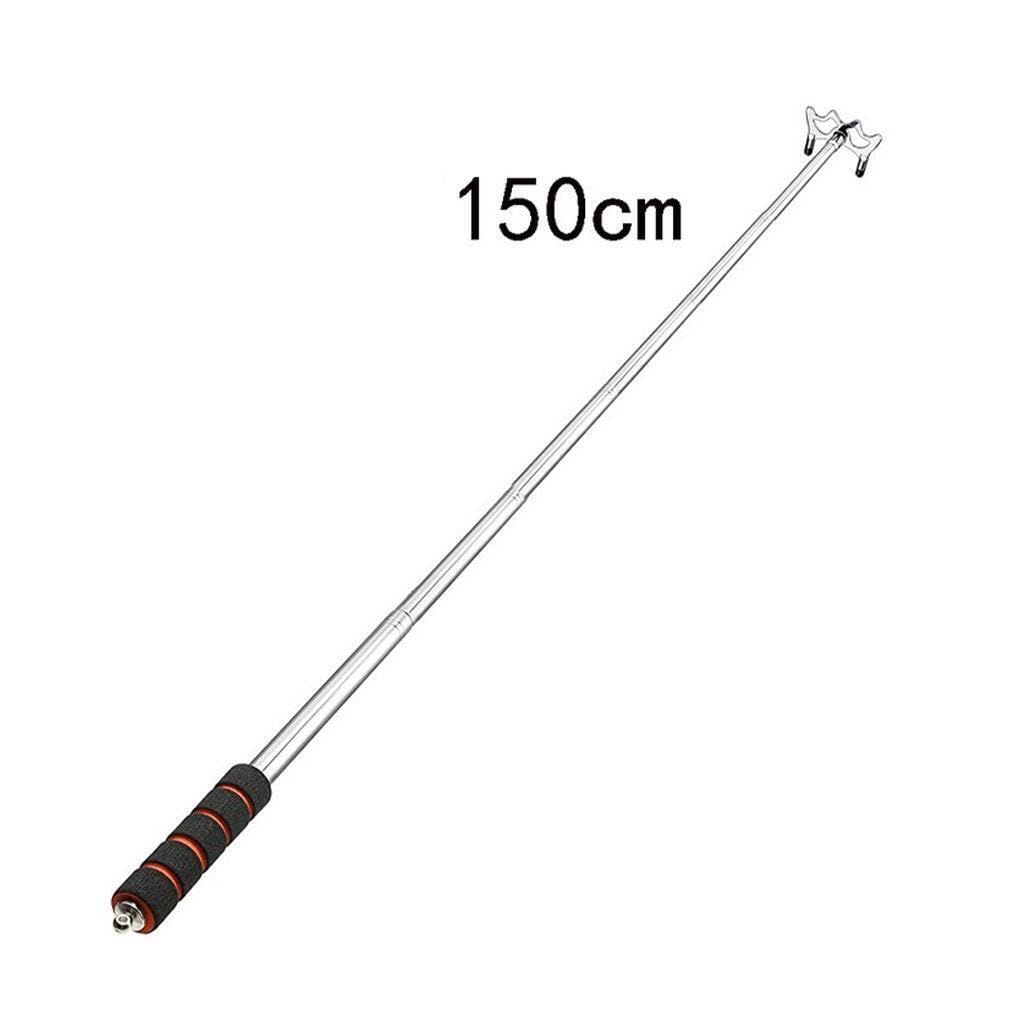 Queue De Billard Rétractable Avec Tête - Pont Télescopique En Acier Inoxydable Noir