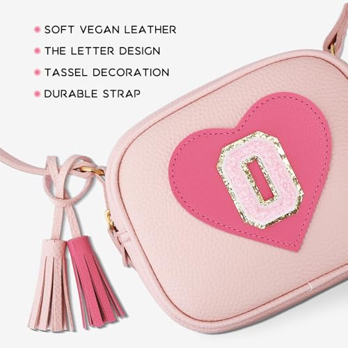Image of KKXIU Birthday Gifts for Girls Initial Toddler Purse Cute Kids Crossbody Bag