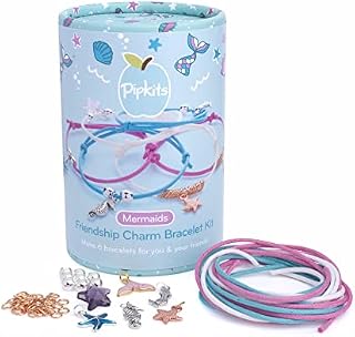 Pipkits Mermaid Friendship Bracelet Kit Make Your Own Children's Bracelets with This Jewellery Making Kit