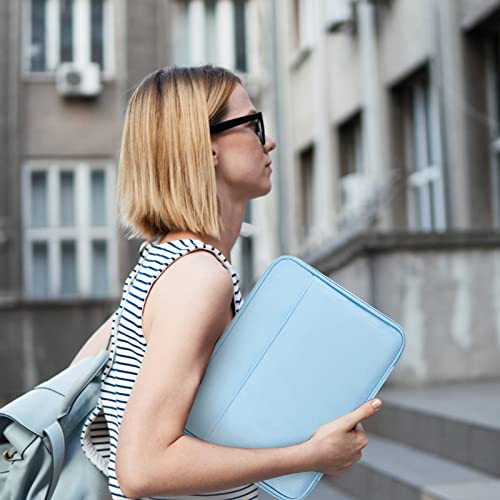 TiMOVO 9-11" Funda para iPad 11 Pulgadas A16 2025, iPad 10ª Gen. 10.9", iPad 10.2", iPad Air 11/Air 5ª/4ª Gen. 10.9", Galaxy Tab A9 Plus 11", Funda de Transporte con Bolsillo, Azul Claro