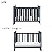 Baby Relax Miles 2-in-1 Convertible Crib, Graphite Blue