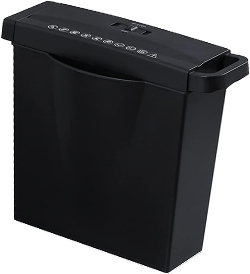 6 Strip Cut Paper Shredder Micro Photo Portable Electric Silent A4 Home Office Use 7L Capacity