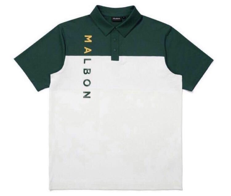 Amazon.co.jp: M マルボンゴルフ MALBON GOLF ポロシャツ 緑  